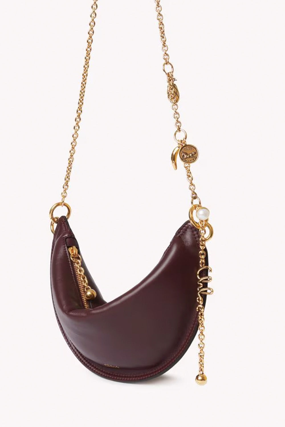 Mini Chloé Icons Shoulder Bag In Soft Leather