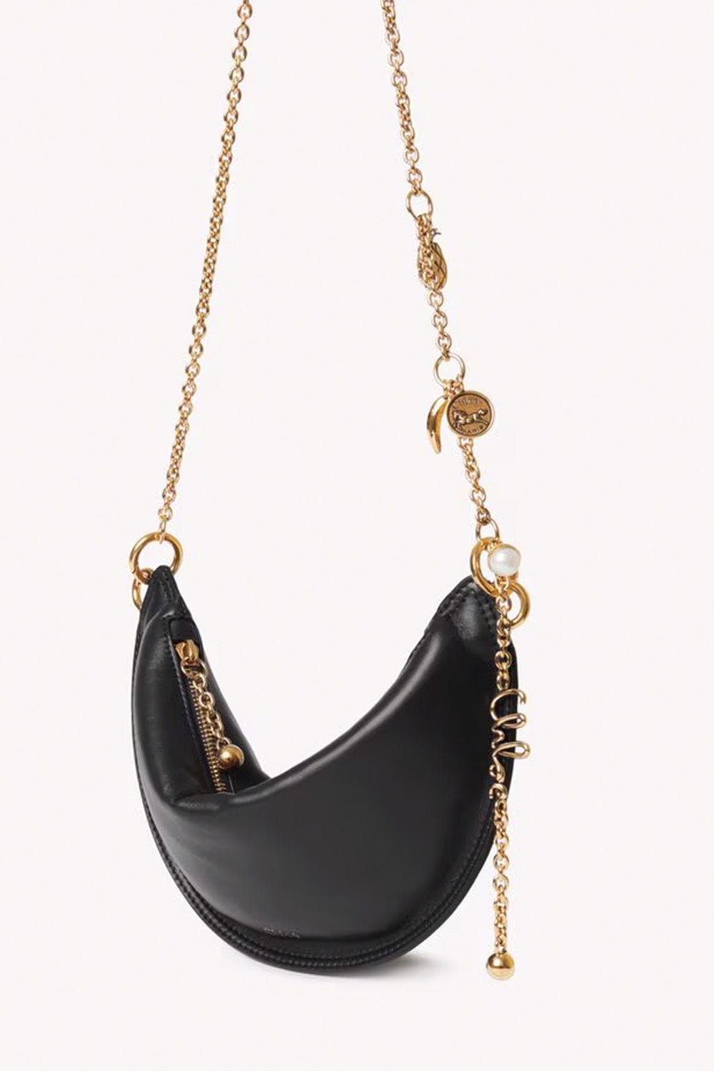 Mini Chloé Icons Shoulder Bag In Soft Leather