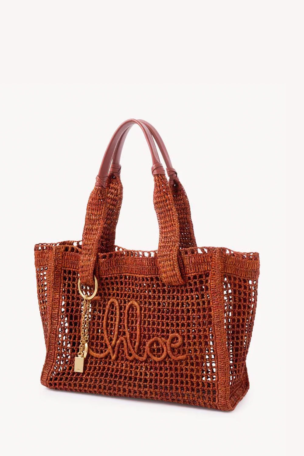 Summer Banana East-West Tote Bag In Raffia