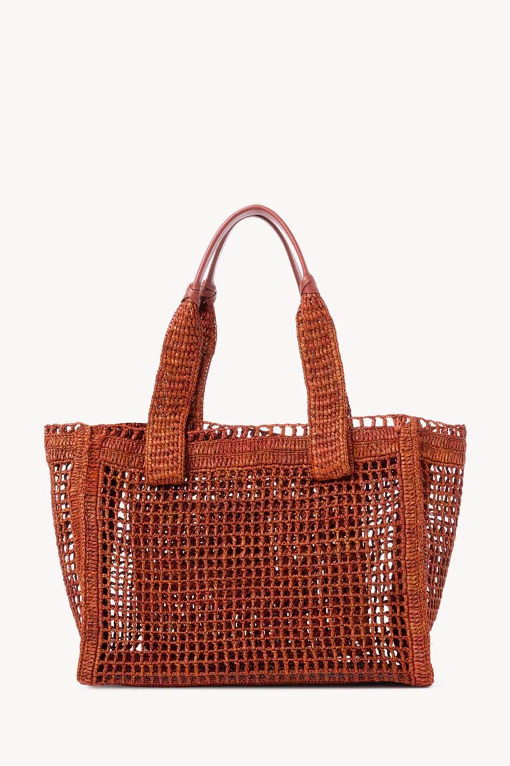 Summer Banana East-West Tote Bag In Raffia