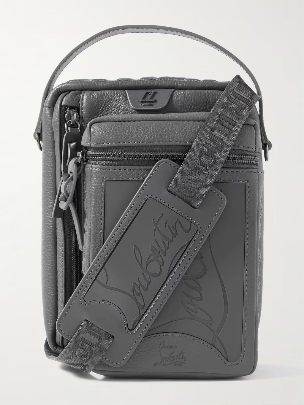 CHRISTIAN LOUBOUTIN LOUBIDEAL CALF LEATHER MESSENGER BAG