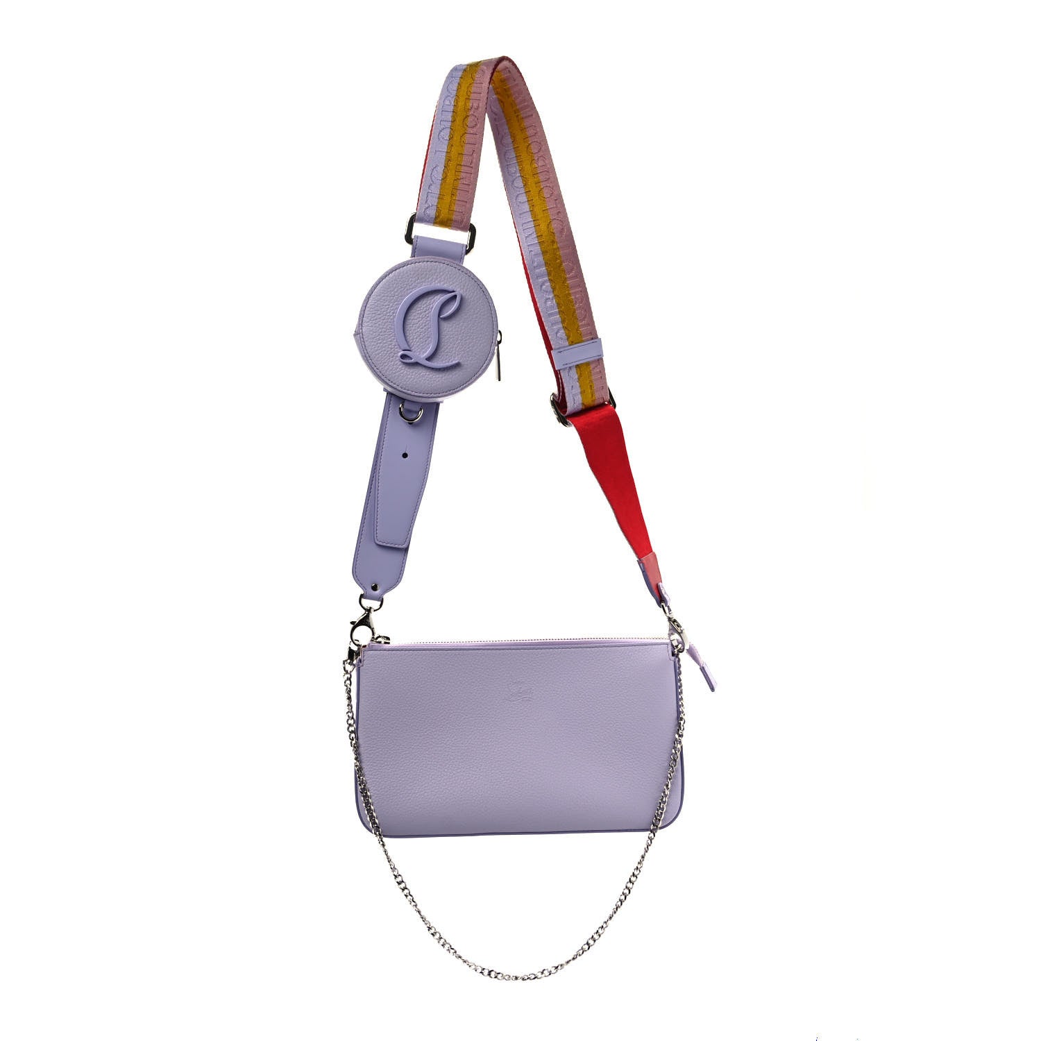 CHRISTIAN LOUBOUTIN LOUBILA HYBRID LEATHER CROSSBODY BAG