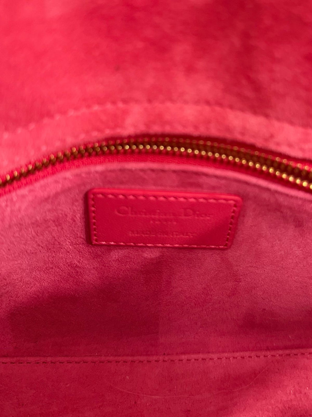 DIOR CANNAGE SMALL RAINBOW LADY DIOR LAMBSKIN LEATHER BAG