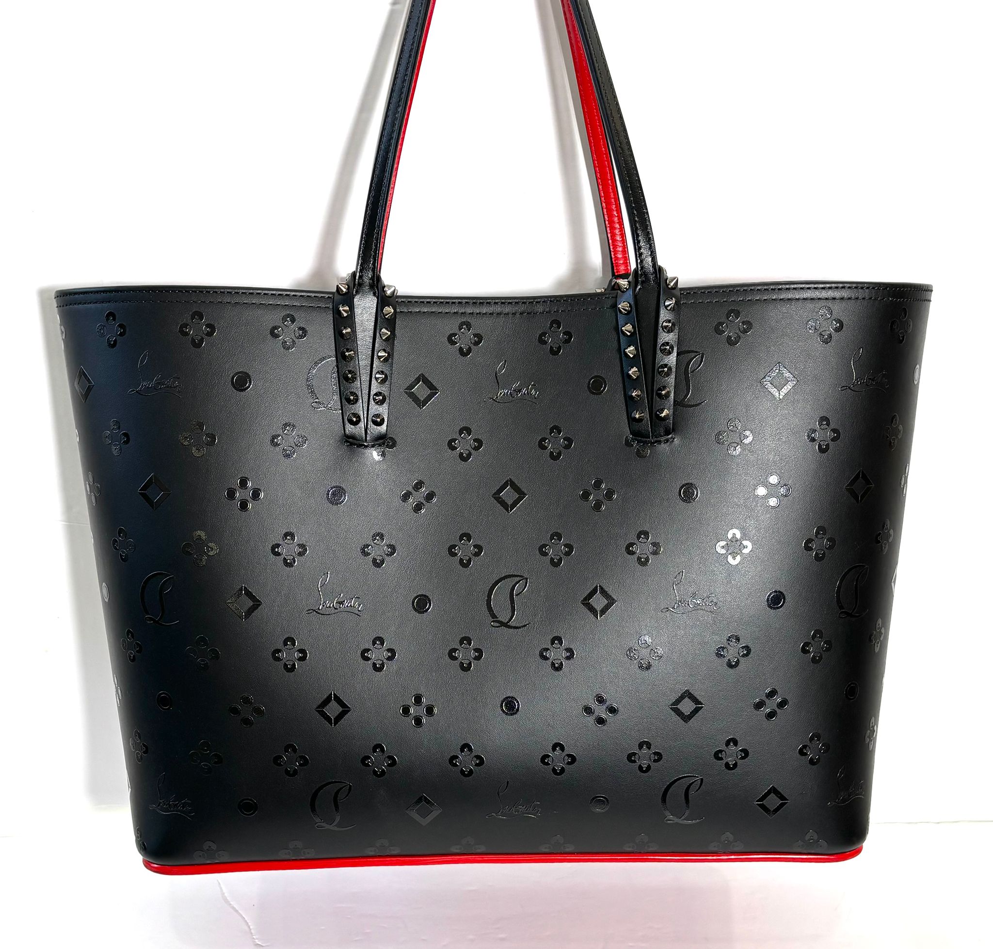 CHRISTIAN LOUBOUTIN CABATA LOUBINTHESKY LEATHER TOTE