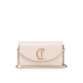 LOUBOUTIN LOUBI54 CALFSKIN LEATHER CHAIN WALLET