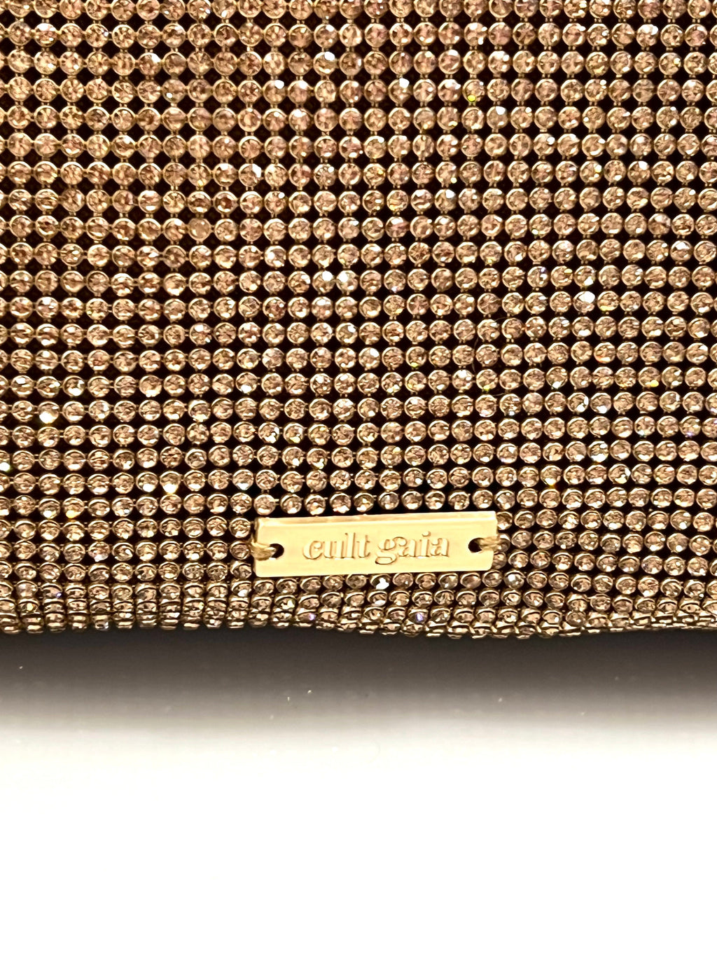 CULT GAIA HERA NANO CRYSTAL EMBELLISHED KNOTTED SHOULDER BAG