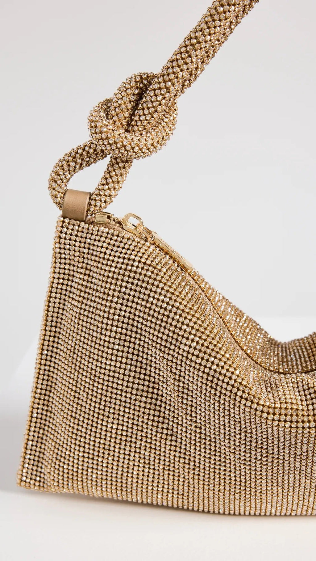CULT GAIA HERA NANO CRYSTAL EMBELLISHED KNOTTED SHOULDER BAG