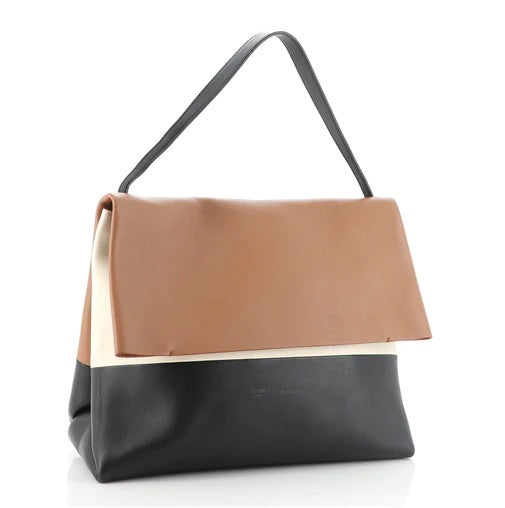 CÉLINE ALL SOFT CALFSKIN LEATHER SHOULDER BAG