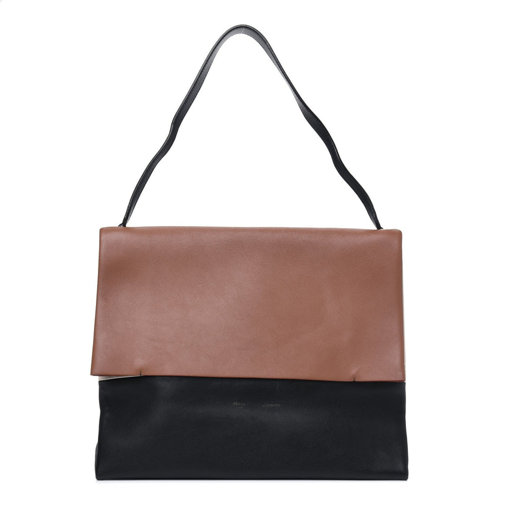CÉLINE ALL SOFT CALFSKIN LEATHER SHOULDER BAG