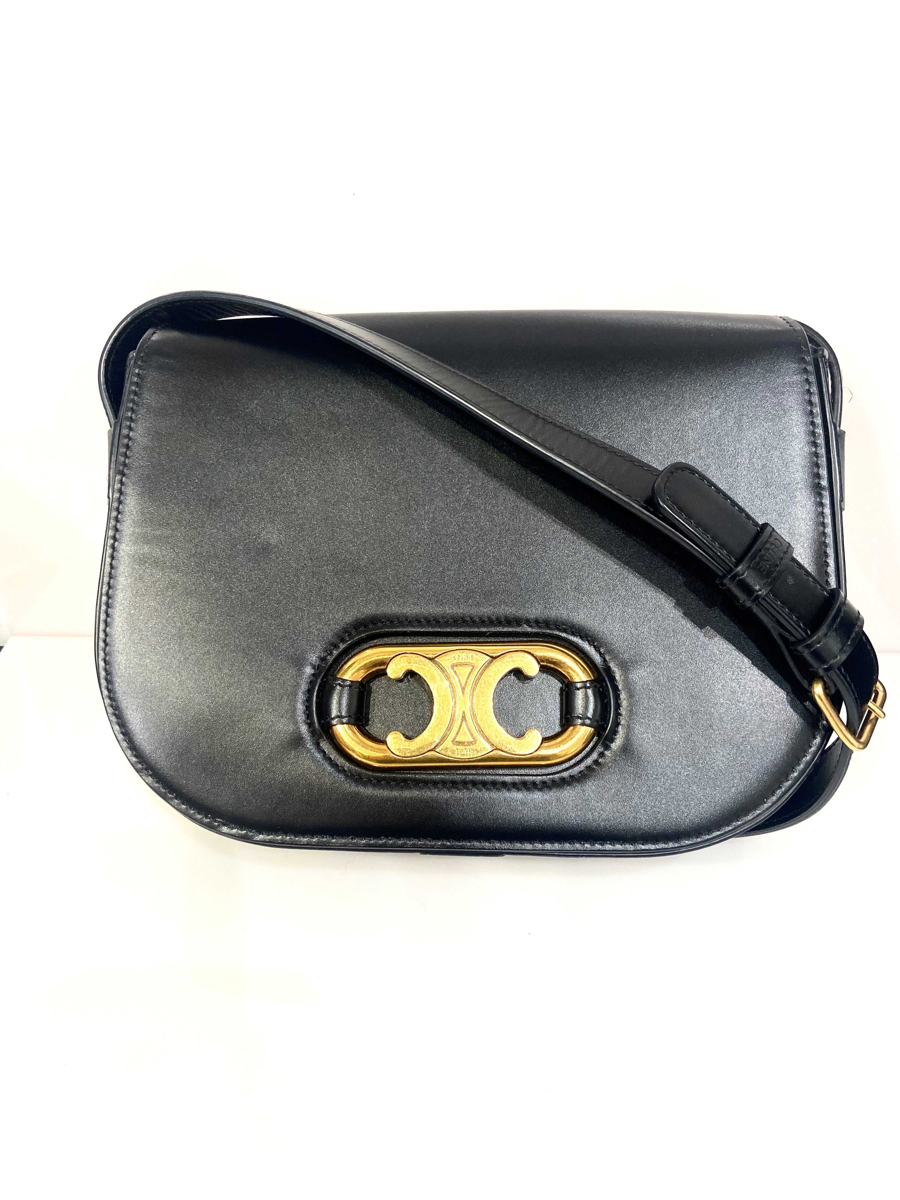 CÉLINE MAILLON TRIOMPHE CALFSKIN LEATHER BAG