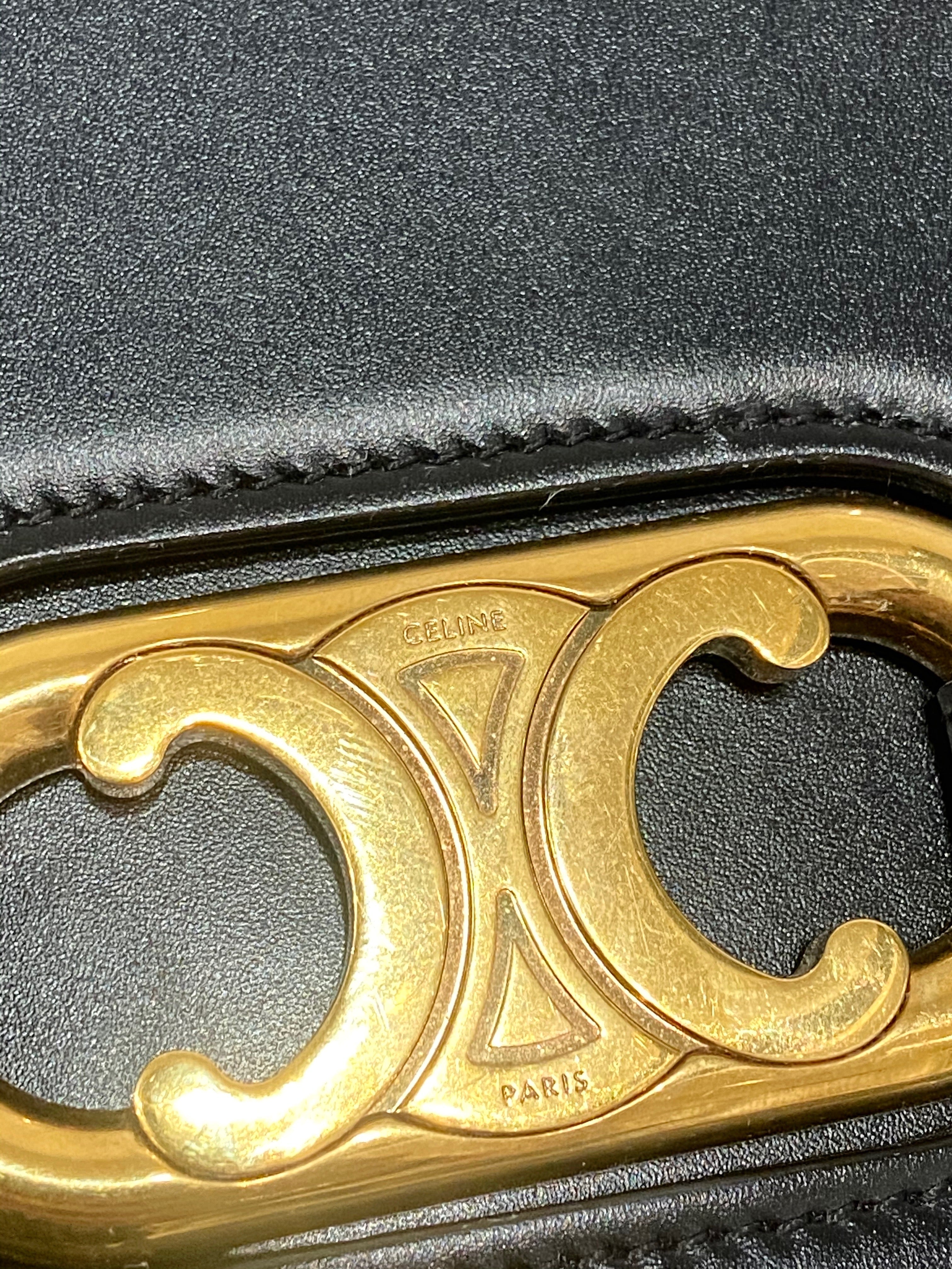 CÉLINE MAILLON TRIOMPHE CALFSKIN LEATHER BAG