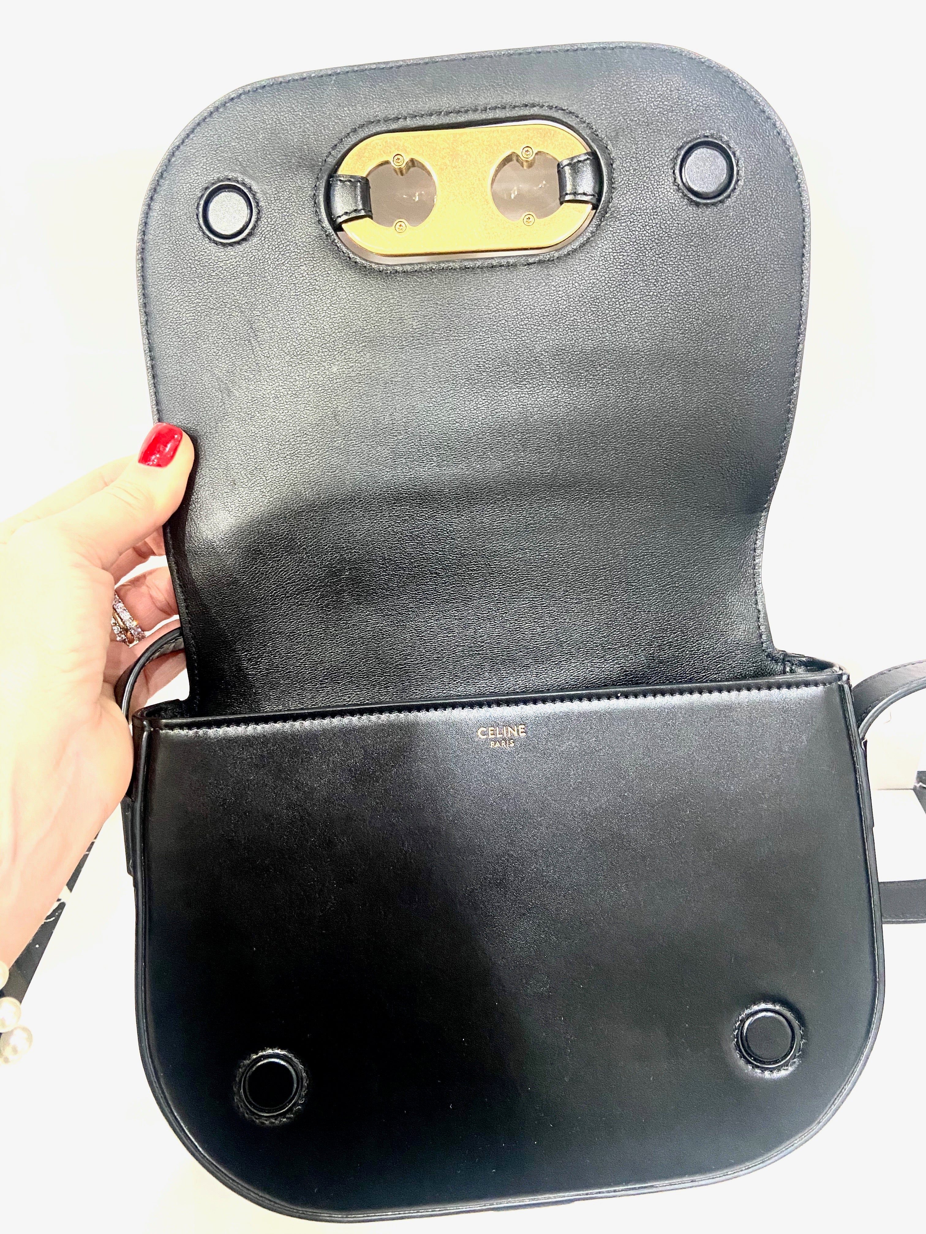 CÉLINE MAILLON TRIOMPHE CALFSKIN LEATHER BAG