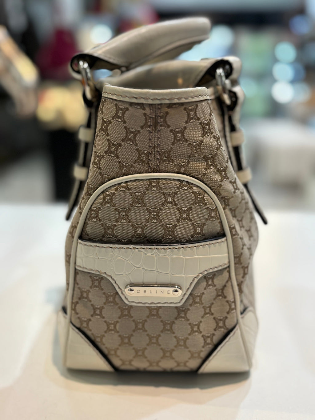 CÉLINE MACADAM BOOGIE VINTAGE TOTE BAG