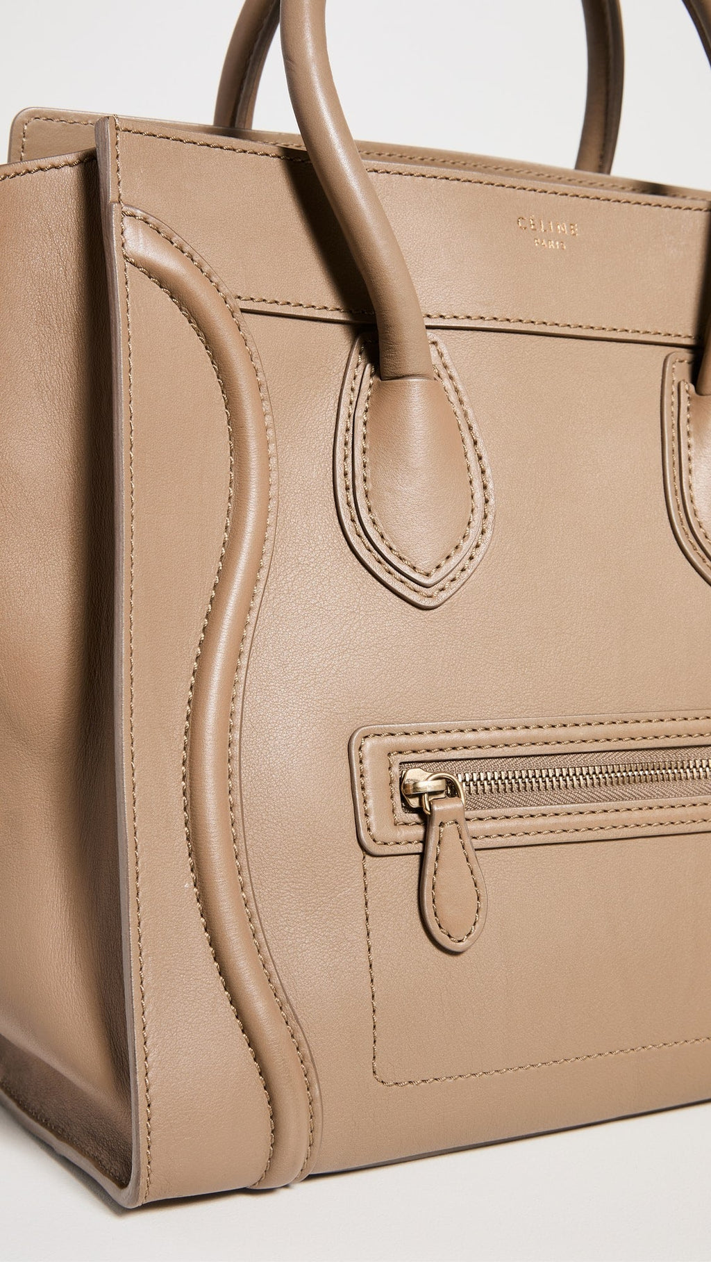 CÉLINE CALFSKIN LEATHER MICRO LUGGAGE BAG