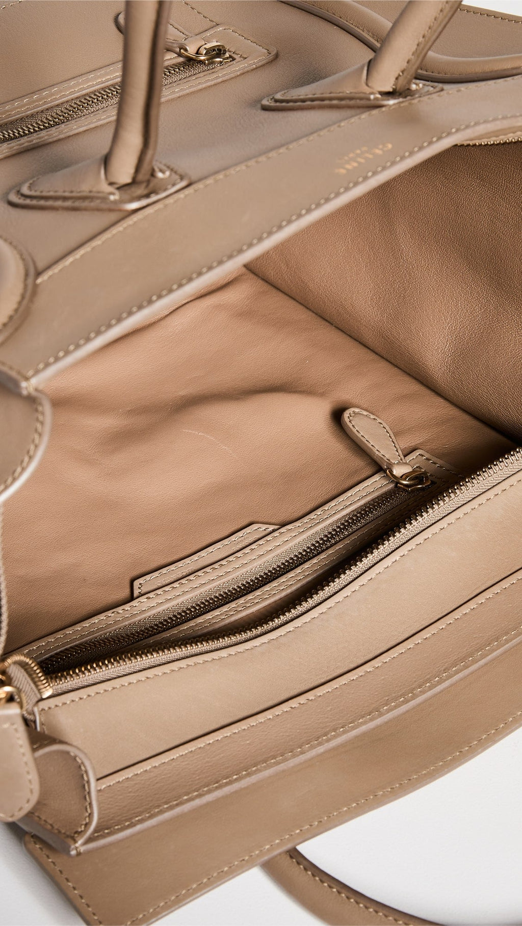 CÉLINE CALFSKIN LEATHER MICRO LUGGAGE BAG