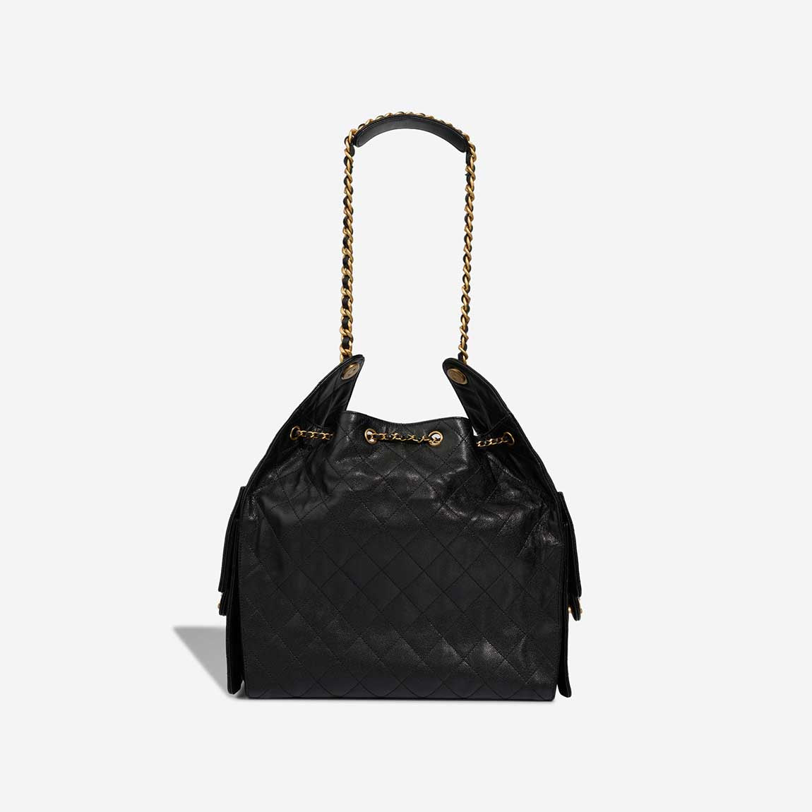 CHANEL 25 CAVIAR QUILTED CALFSKIN LEATHER SMALL HOBO BAG