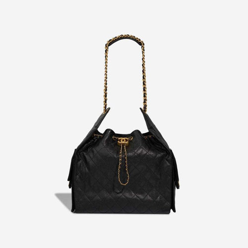 CHANEL 25 CAVIAR QUILTED CALFSKIN LEATHER SMALL HOBO BAG