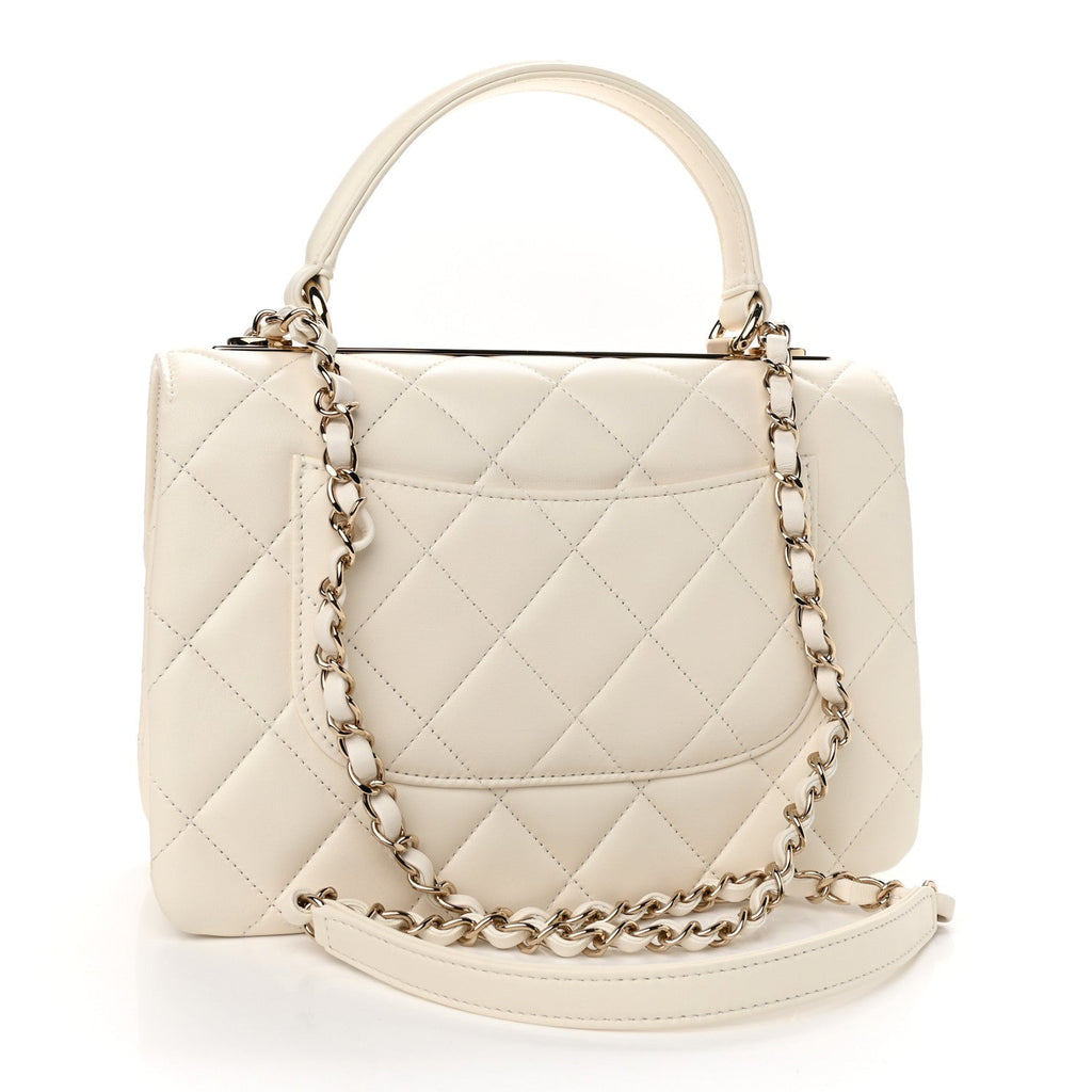 CHANEL QUILTED LAMBSKIN SMALL TRENDY CC HANDLE FLAP BAG