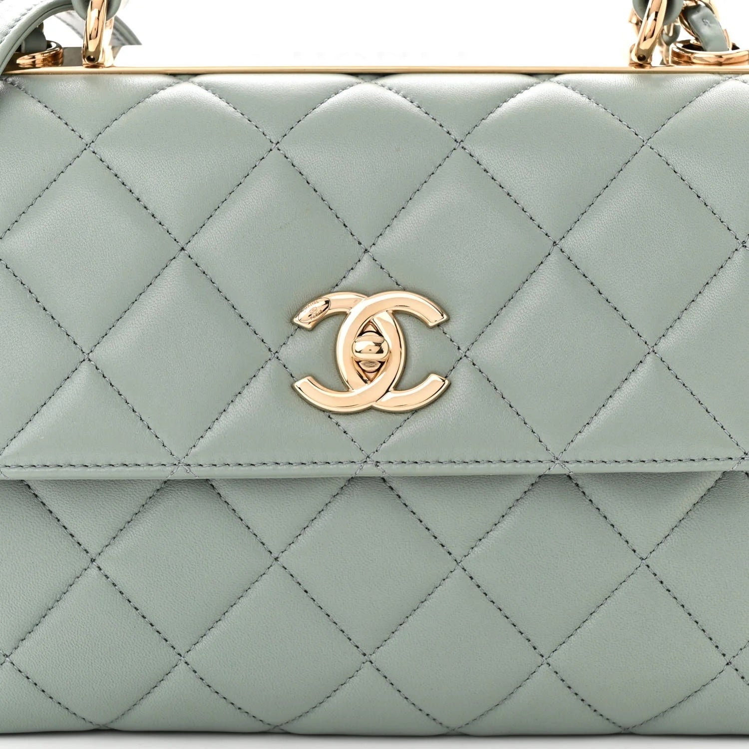 CHANEL QUILTED LAMBSKIN MEDIUM TRENDY CC TOP HANDLE FLAP BAG