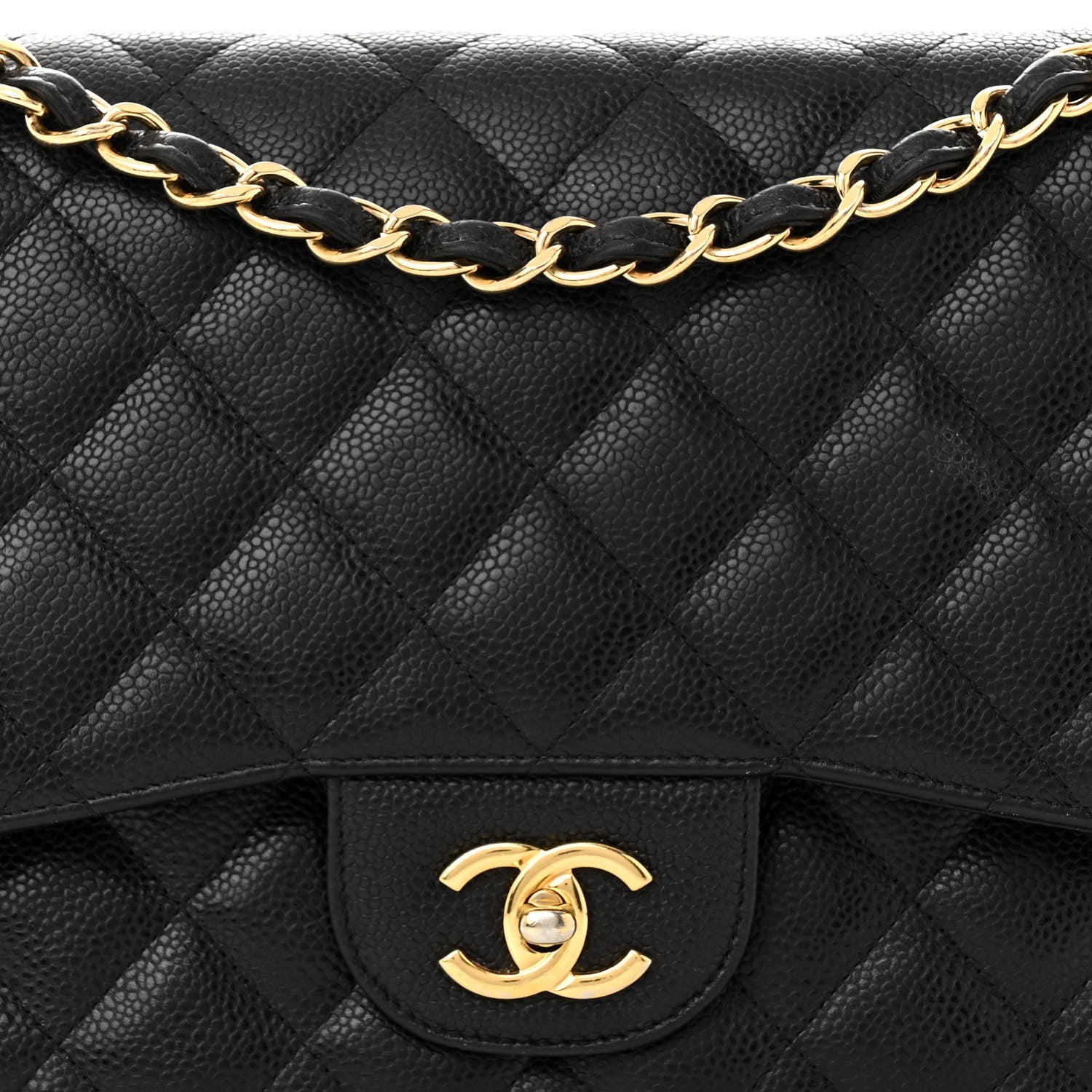 CHANEL CAVIAR QUILTED CLASSIC JUMBO DOUBLE FLAP BAG