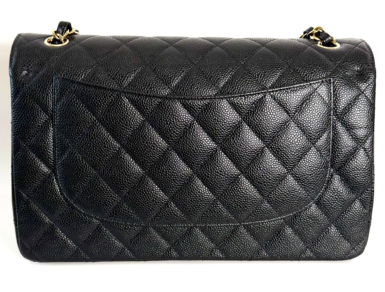 CHANEL CLASSIC CAVIAR QUILTED DOUBLE FLAP LARGE BAG