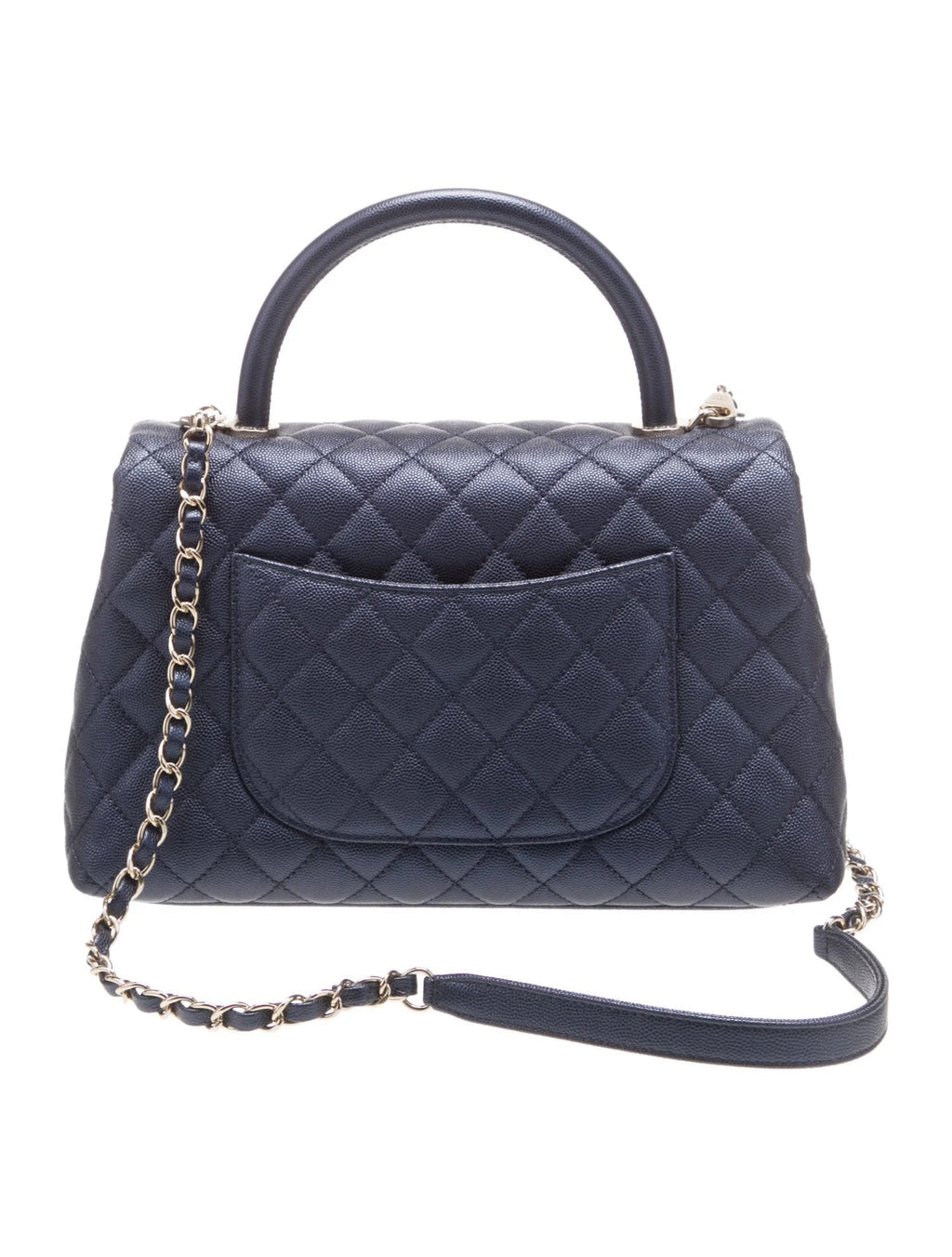 CHANEL CAVIAR QUILTED SMALL COCO HANDLE FLAP BAG