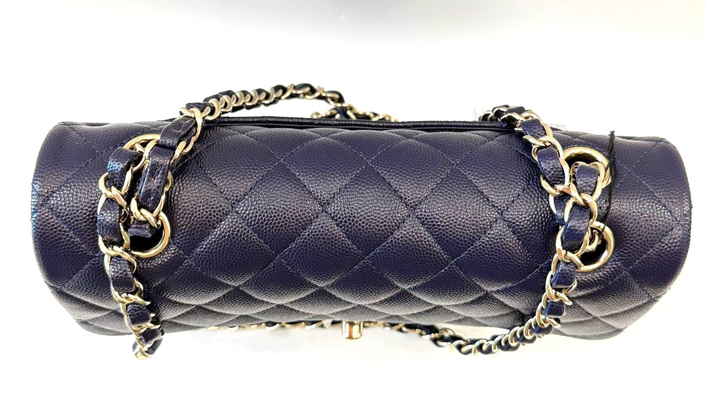 CHANEL CLASSIC CAVIAR QUILTED LEATHER SMALL DOUBLE FLAP BAG