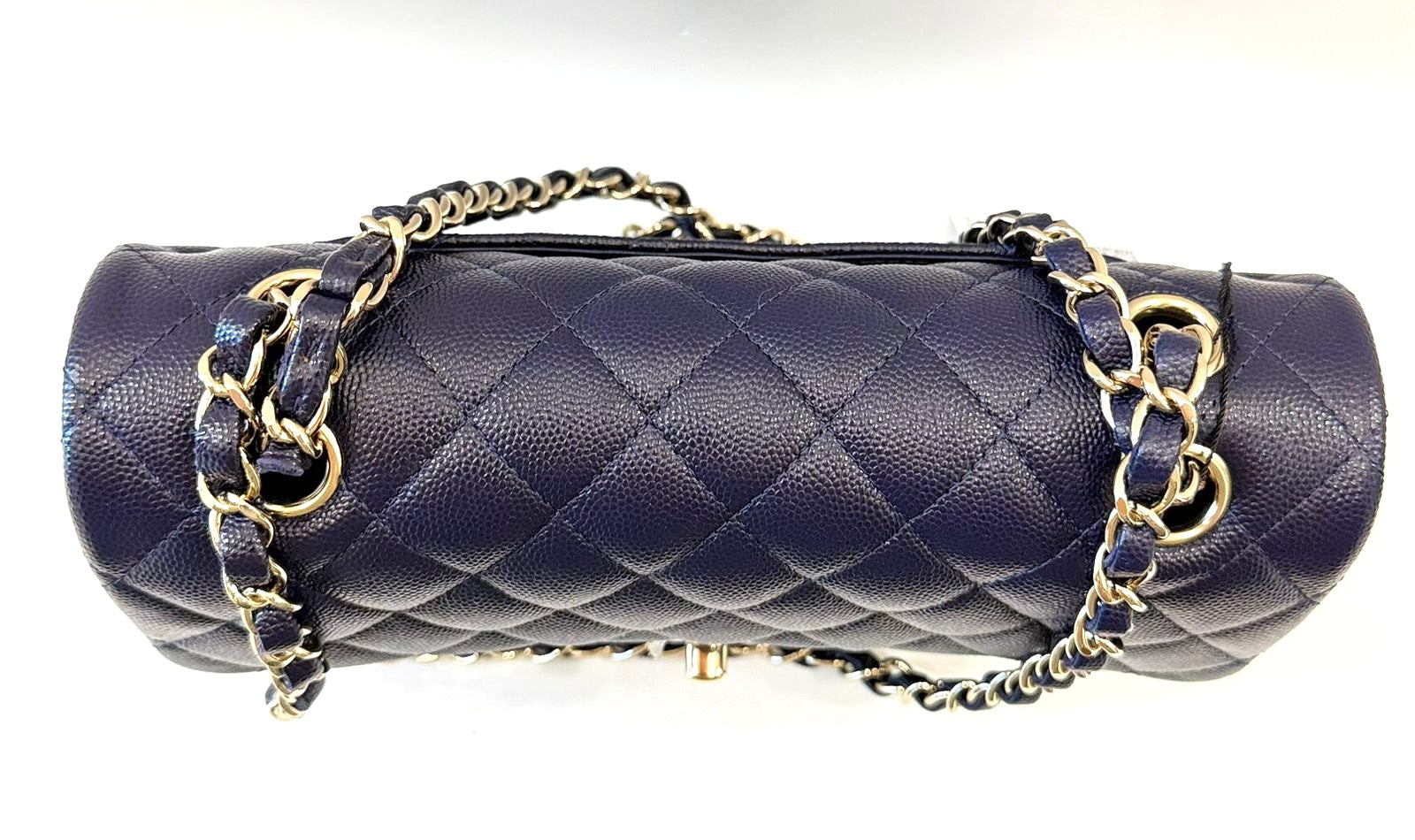 CHANEL CLASSIC CAVIAR QUILTED LEATHER SMALL DOUBLE FLAP BAG