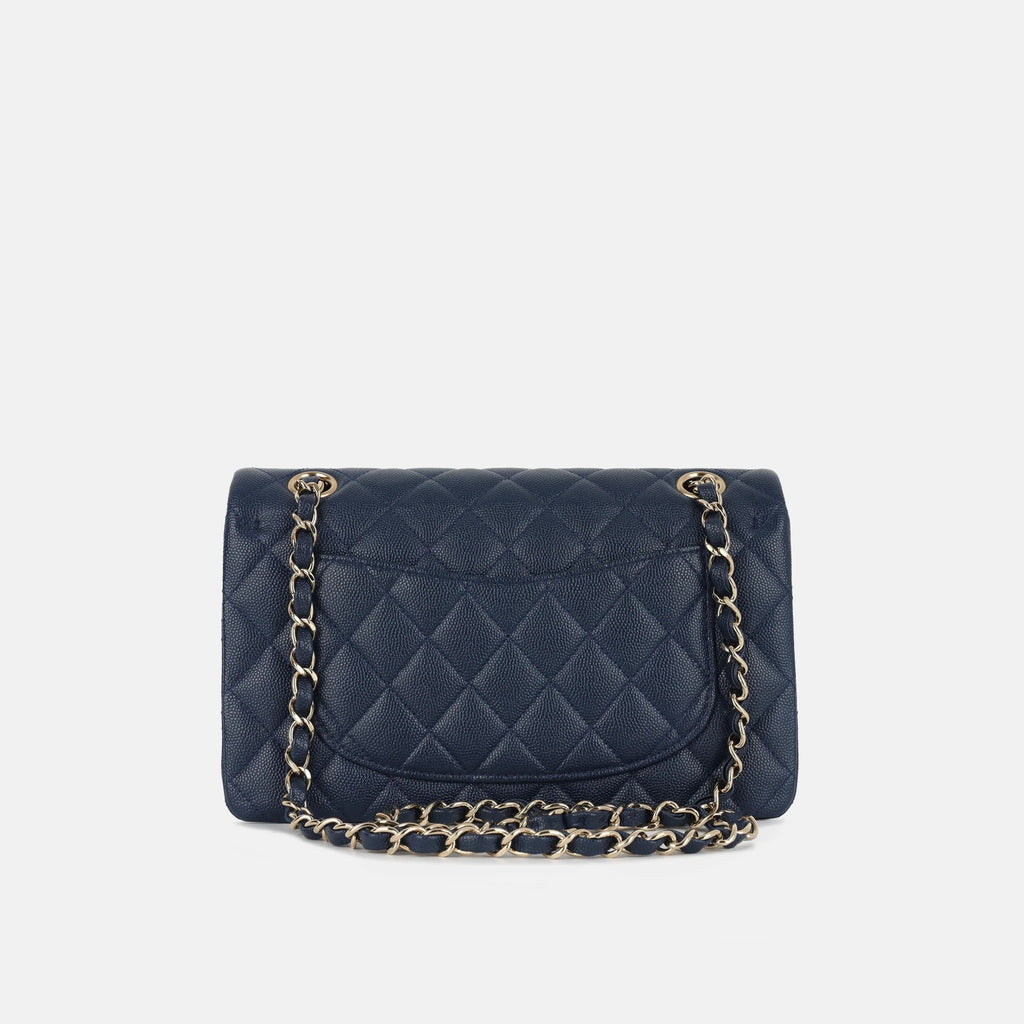 CHANEL CLASSIC CAVIAR QUILTED LEATHER SMALL DOUBLE FLAP BAG