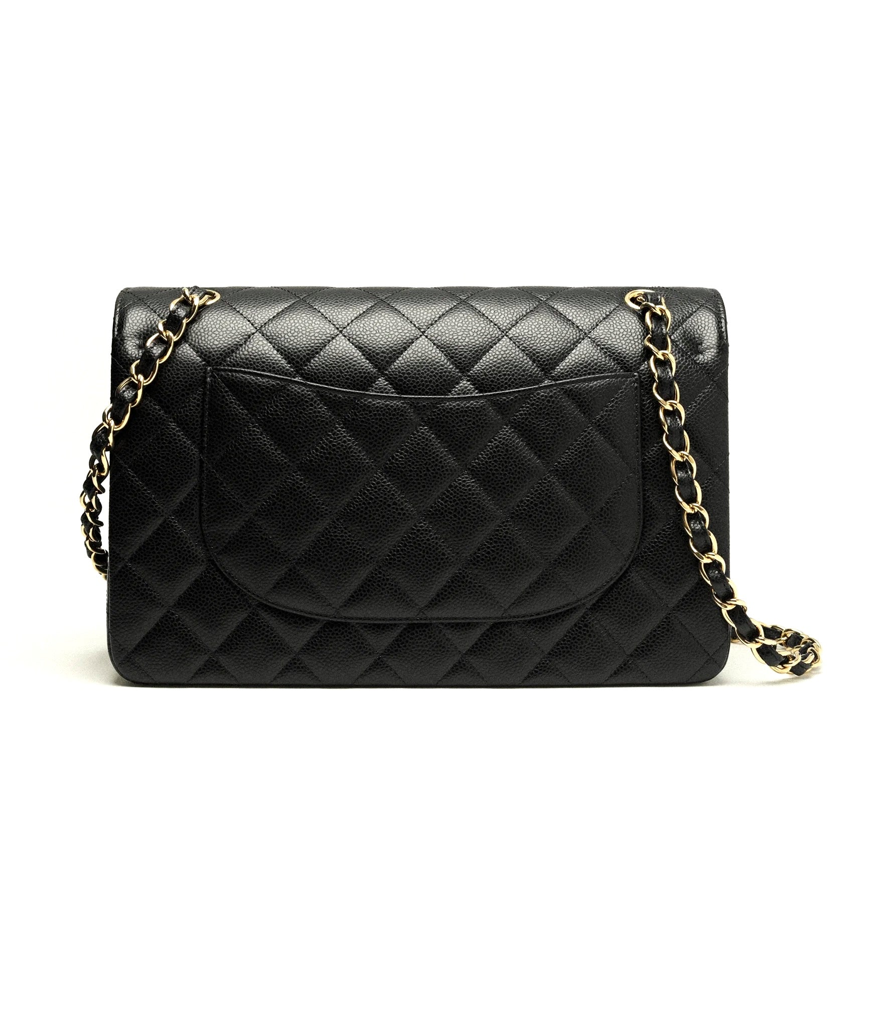 CHANEL CLASSIC CAVIAR QUILTED DOUBLE FLAP LARGE BAG