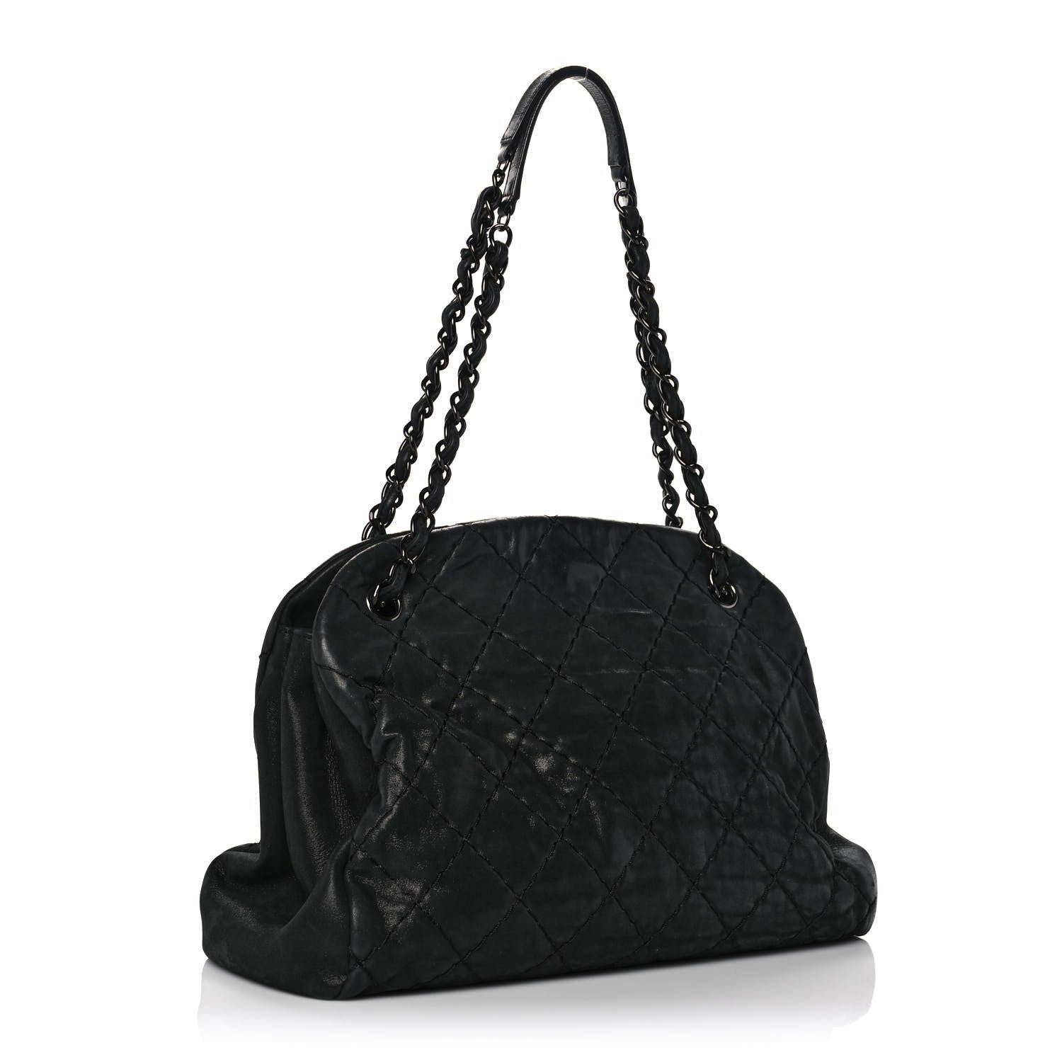CHANEL IRIDESCENT CALFSKIN LEATHER LARGE JUST MADEMOISELLE BAG