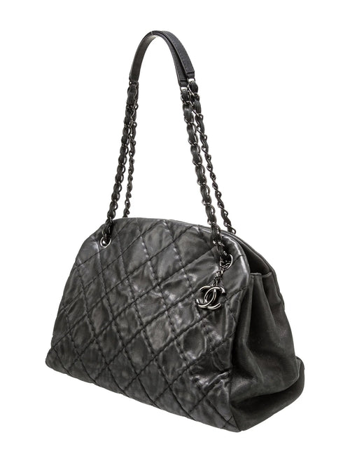 CHANEL IRIDESCENT CALFSKIN LEATHER LARGE JUST MADEMOISELLE BAG