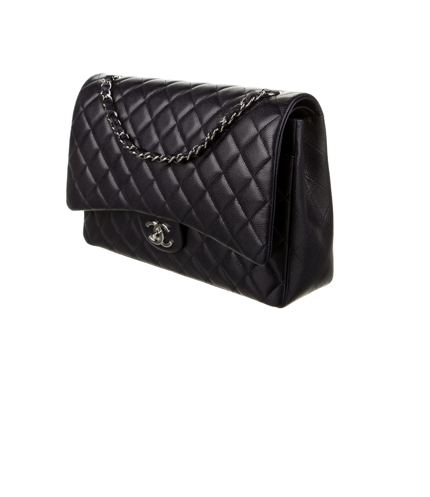 CHANEL CLASSIC BLUE MAXI DOUBLE FLAP BAG