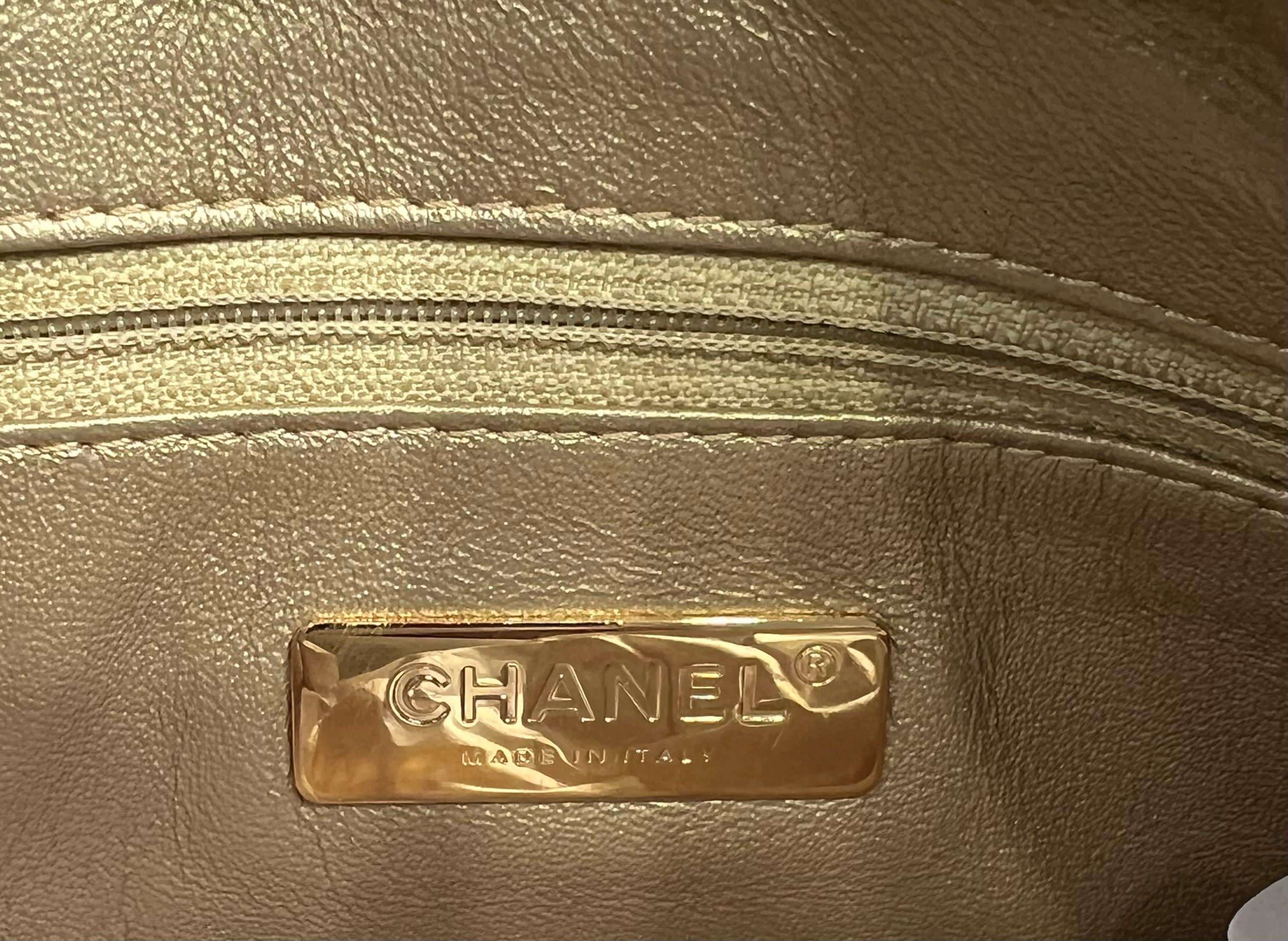 CHANEL PARIS NY ALL ABOUT CHAINS NAPPA LEATHER HOBO BAG