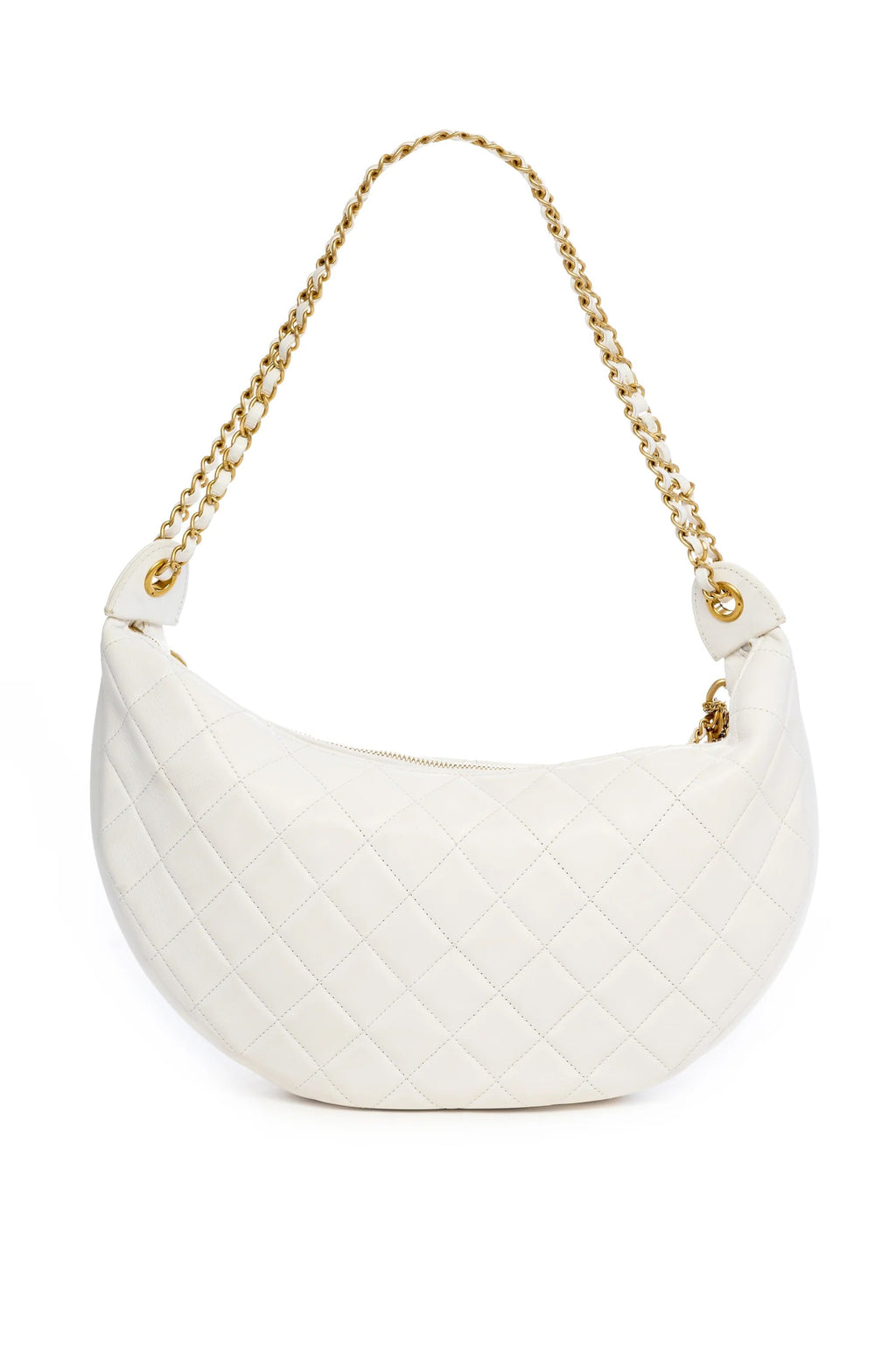 CHANEL PARIS NY ALL ABOUT CHAINS NAPPA LEATHER HOBO BAG