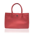 CHANEL PEBBLED LEATHER LARGE EXECUTIVE TOTE BAG WITH SHOULDER STRAP-HS