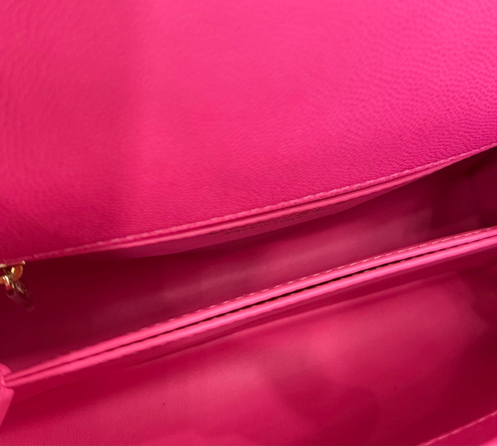 CHANEL CAVIAR QUILTED SMALL COCO HANDLE FLAP BAG IN PINK