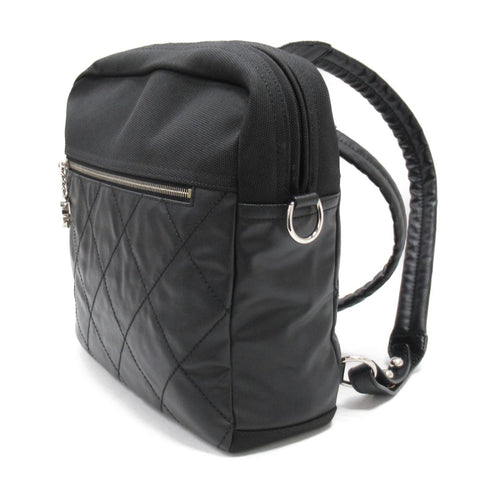 CHANEL PARIS BIARRITZ CC QUILTED COATED CANVAS BACKPACK