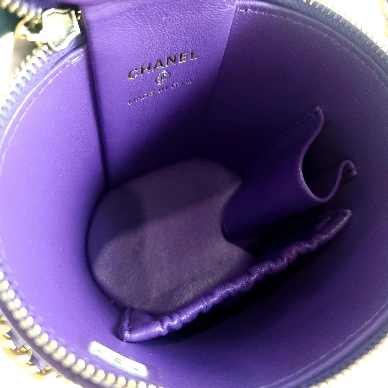 CHANEL QUILTED LAMBSKIN LEATHER AFTERNOON TEA VANITY BAG