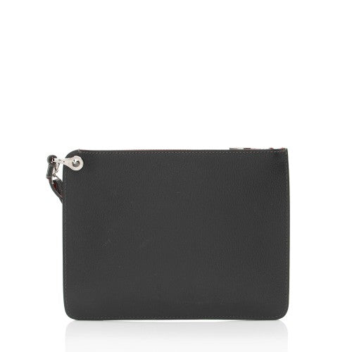 LOUBOUTIN CALFSKIN LEATHER CABATA POCHETTE WRISTLET