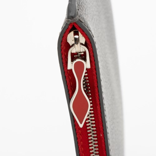 LOUBOUTIN CALFSKIN LEATHER CABATA POCHETTE WRISTLET