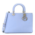 CHRISTIAN DIOR BICOLOR SOFT CALFSKIN DIORSSIMO TOTE BAG