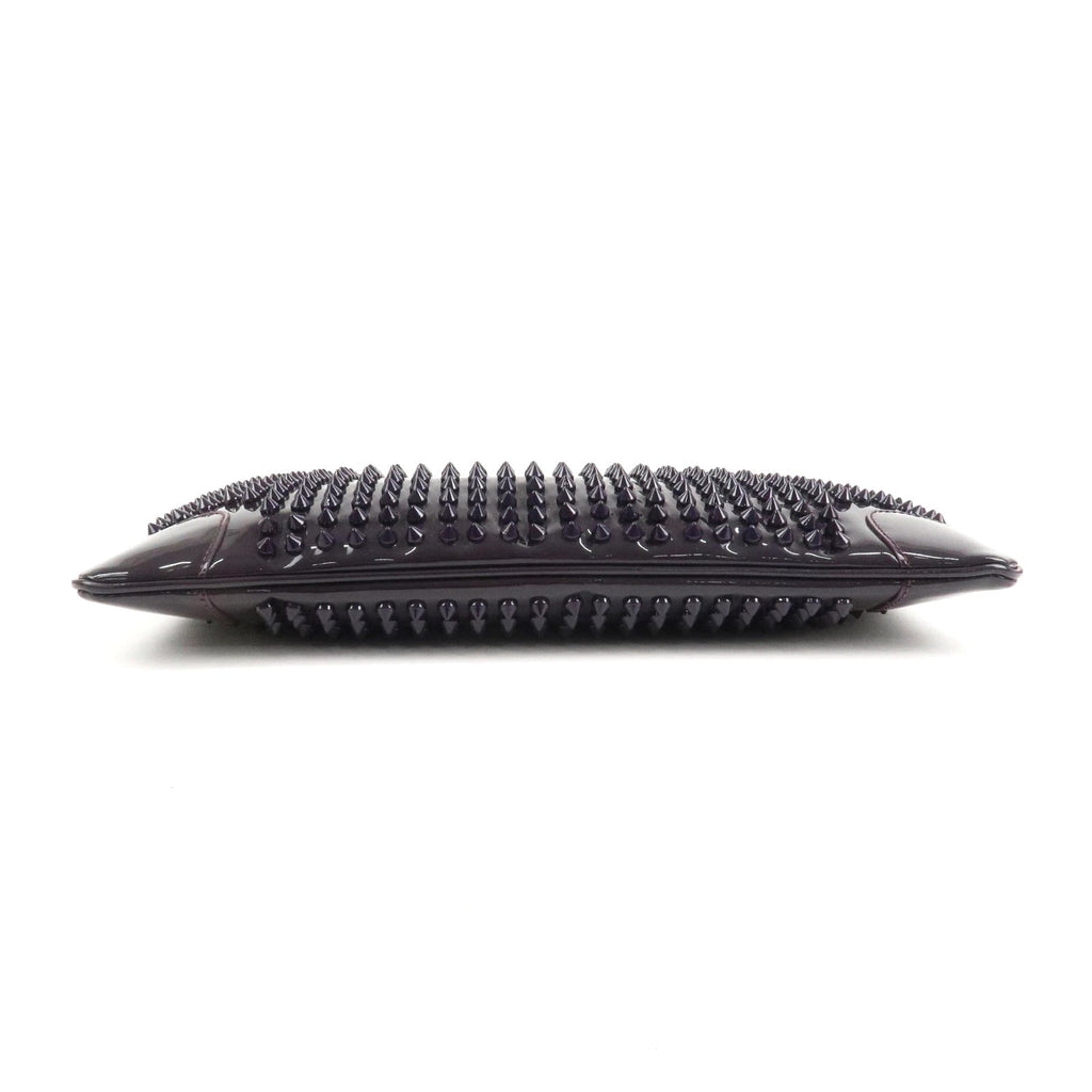 LOUBOUTIN LOUBIPOSH SPIKED PATENT LEATHER CHAIN BAG