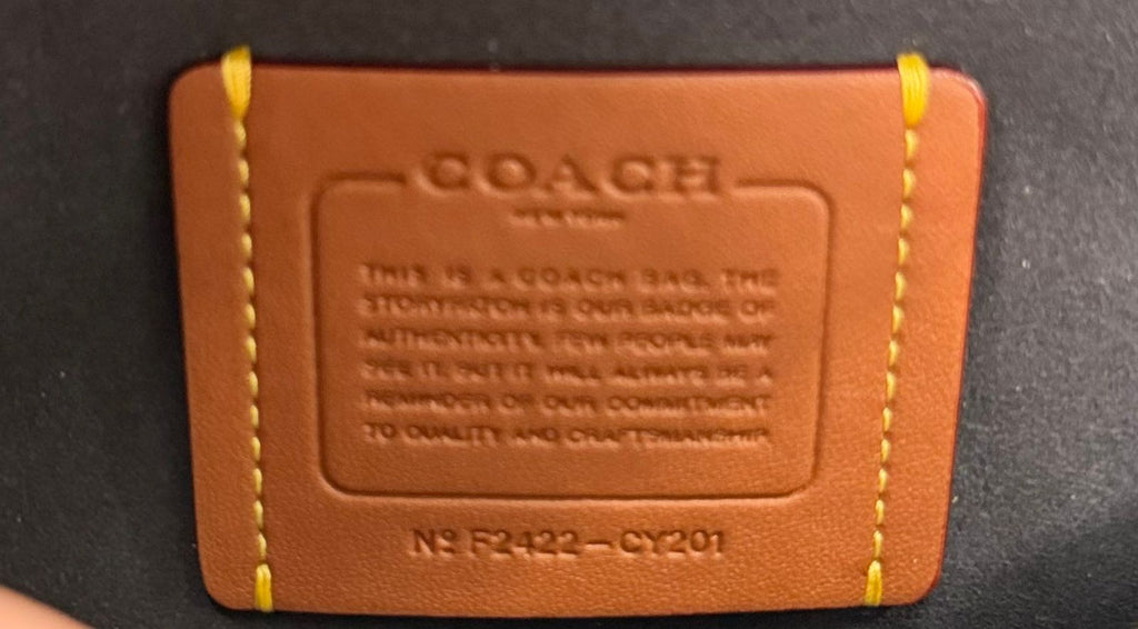 COACH CHAIN TABBY CALFSKIN LEATHER SHOULDER BAG