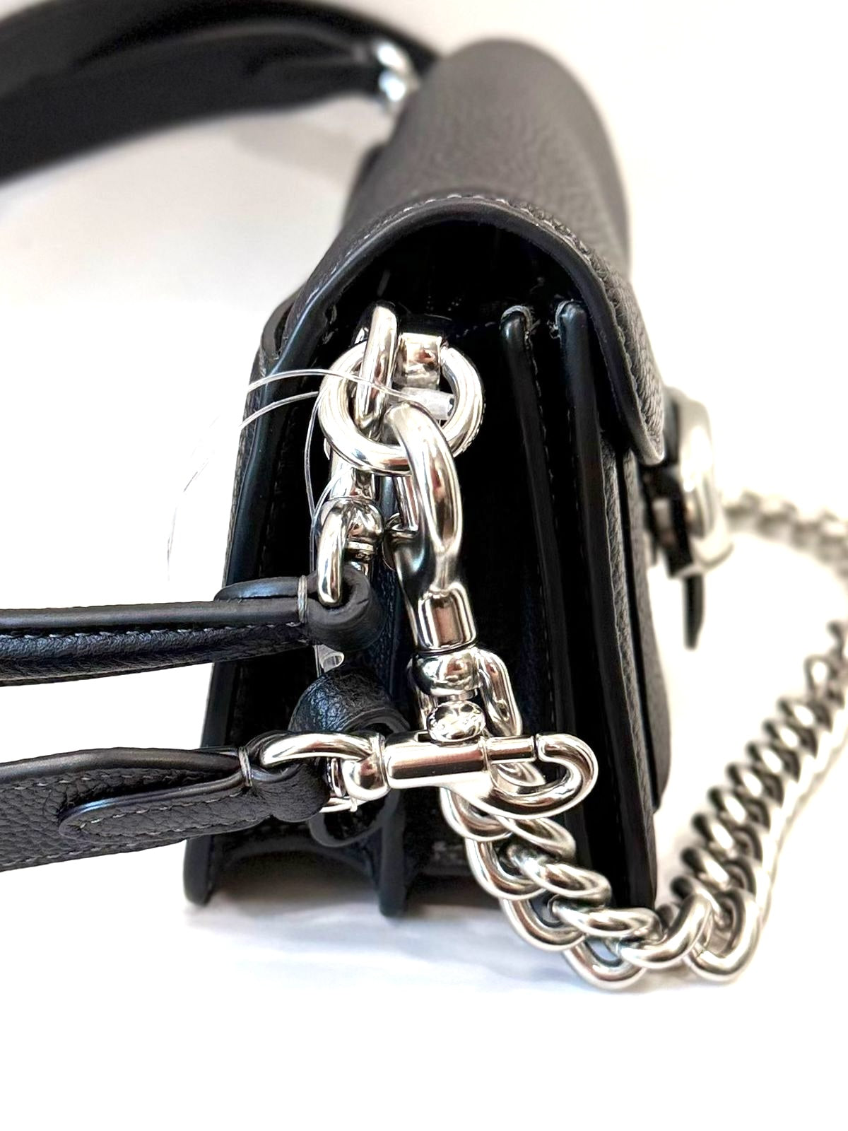 COACH CHAIN TABBY CALFSKIN LEATHER SHOULDER BAG