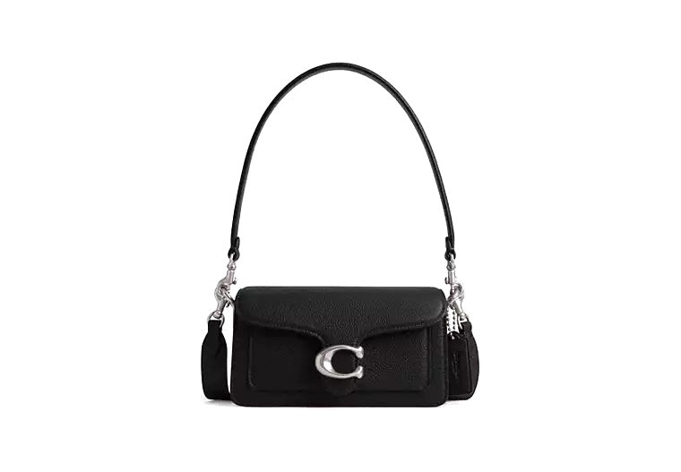 COACH CHAIN TABBY CALFSKIN LEATHER SHOULDER BAG