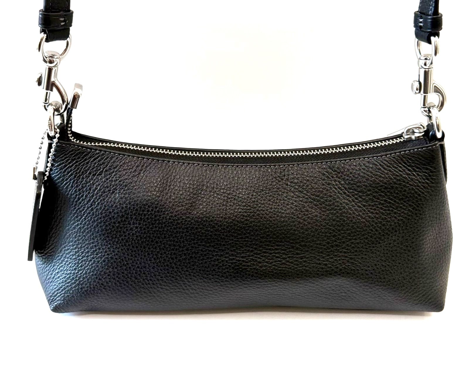 COACH PEBBLED CALFSKIN LEATHER CHARLOTTE BAG