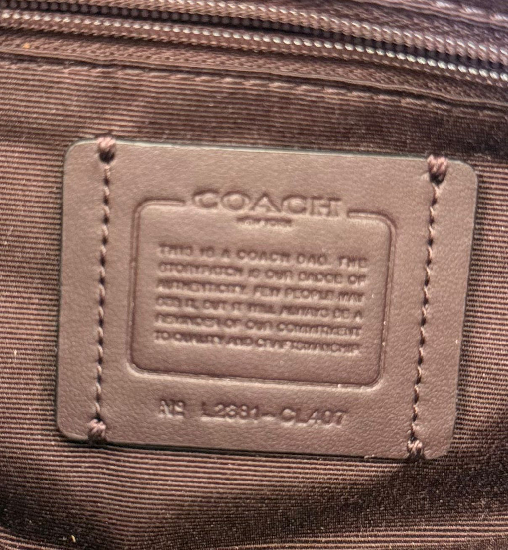 COACH QUILTED DENIM SMALL TABBY SHOULDER BAG