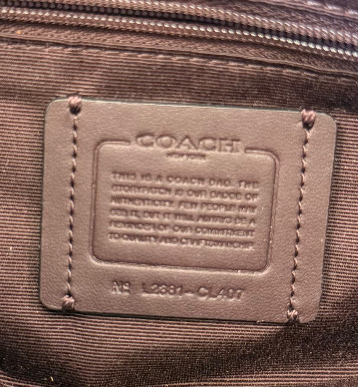 COACH QUILTED DENIM SMALL TABBY SHOULDER BAG