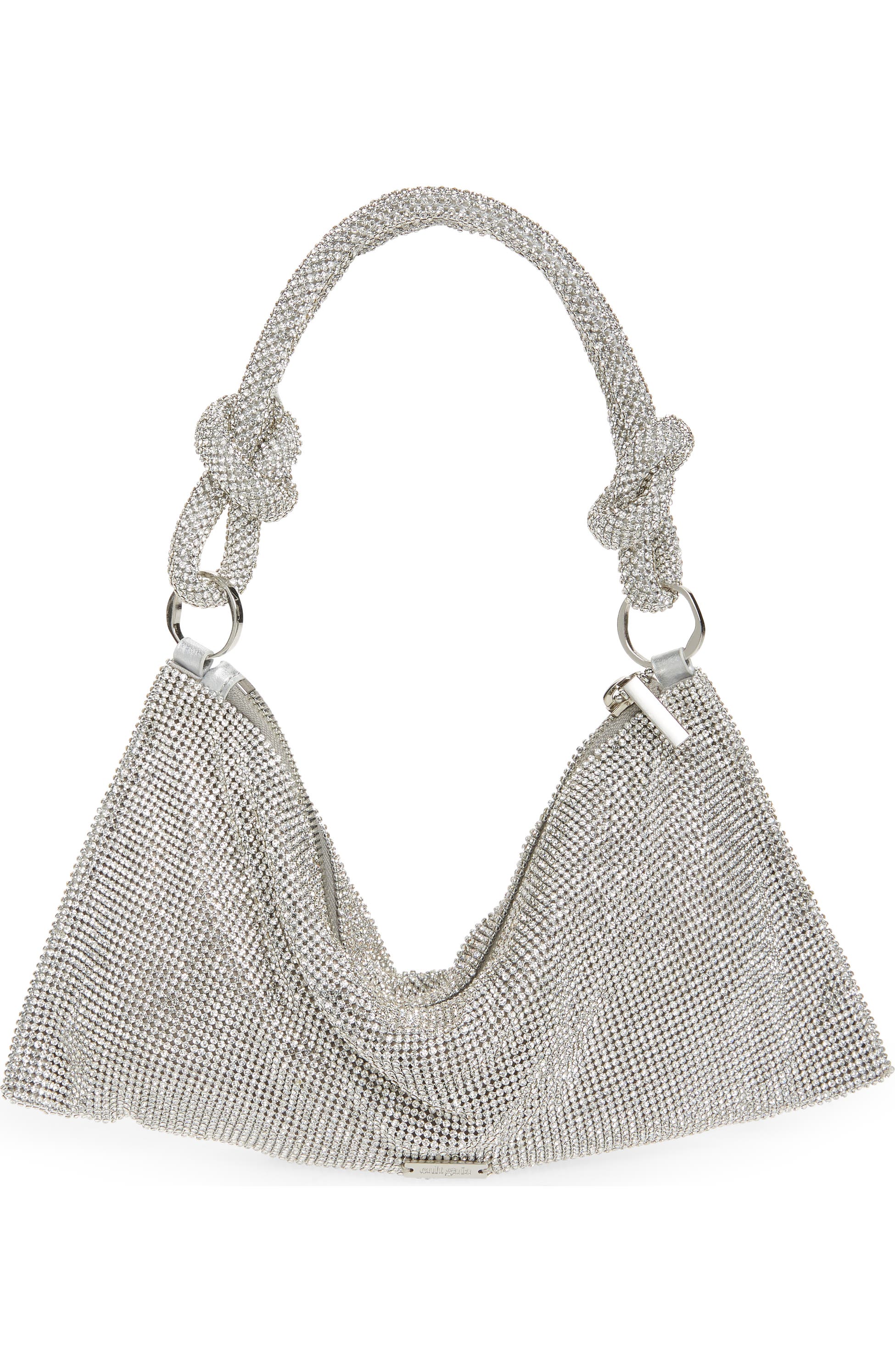 CULT GAIA HERA RHINESTONE KNOTTED EMBELLISHED HANDBAG